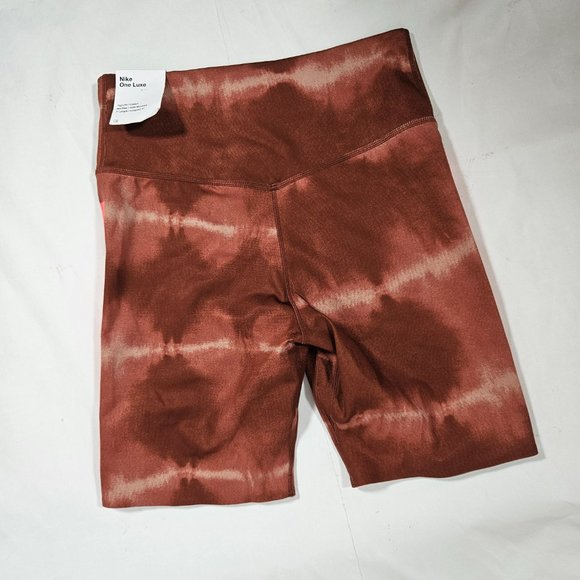 Nike One Luxe Tight Fit Mid Rise Shorts Women's Size Small 7" Athletic Workout - Picture 3 of 9